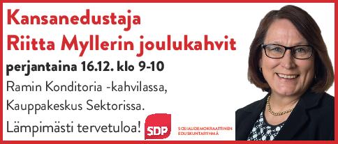 Riitta Myller Kuopiossa 16.12.