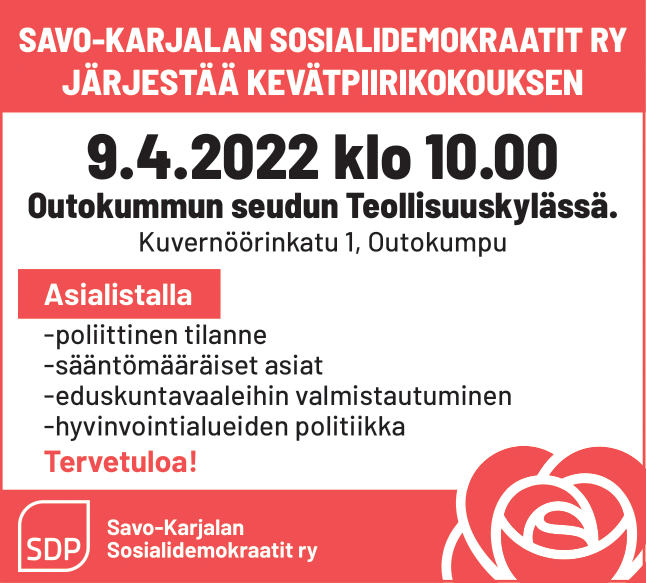 Kevätpiirikokous la 9.4.2022