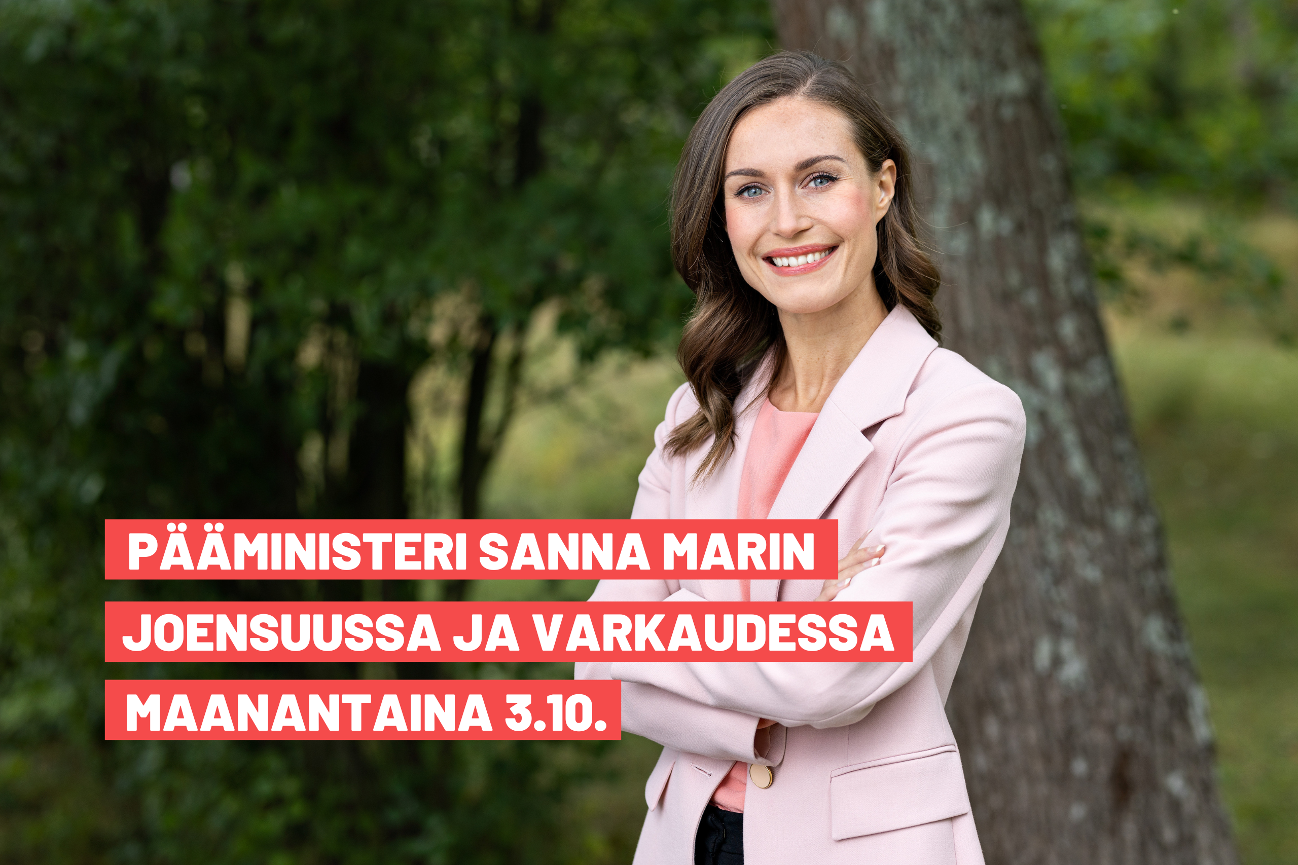 Pääministeri Sanna Marin Savo-Karjalassa