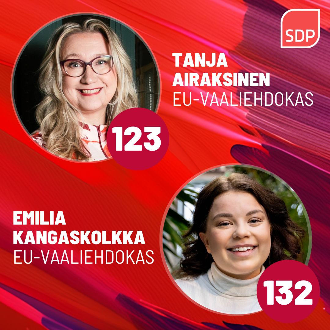 Tanjan ja Emilian kolme tärkeintä teemaa EU-vaaleissa