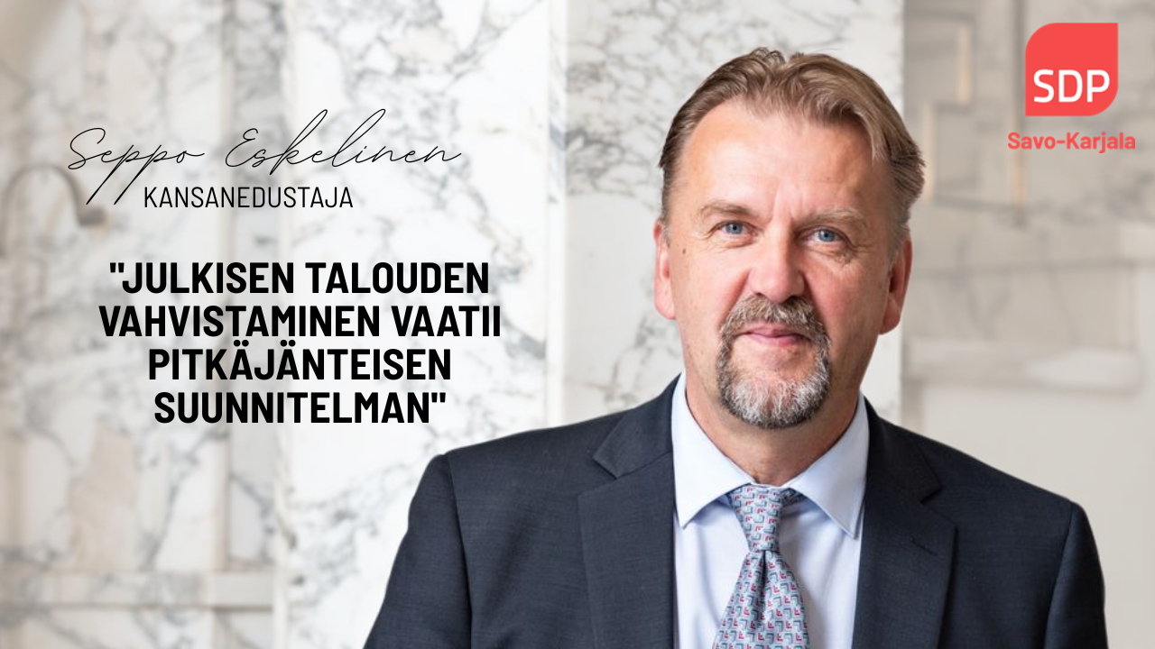 Julkisen talouden vahvistaminen vaatii pitkäjänteisen suunnitelman