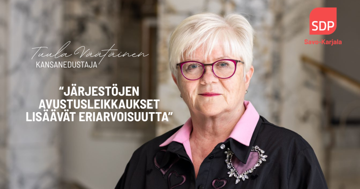 Järjestöjen avustusleikkaukset lisäävät eriarvoisuutta 