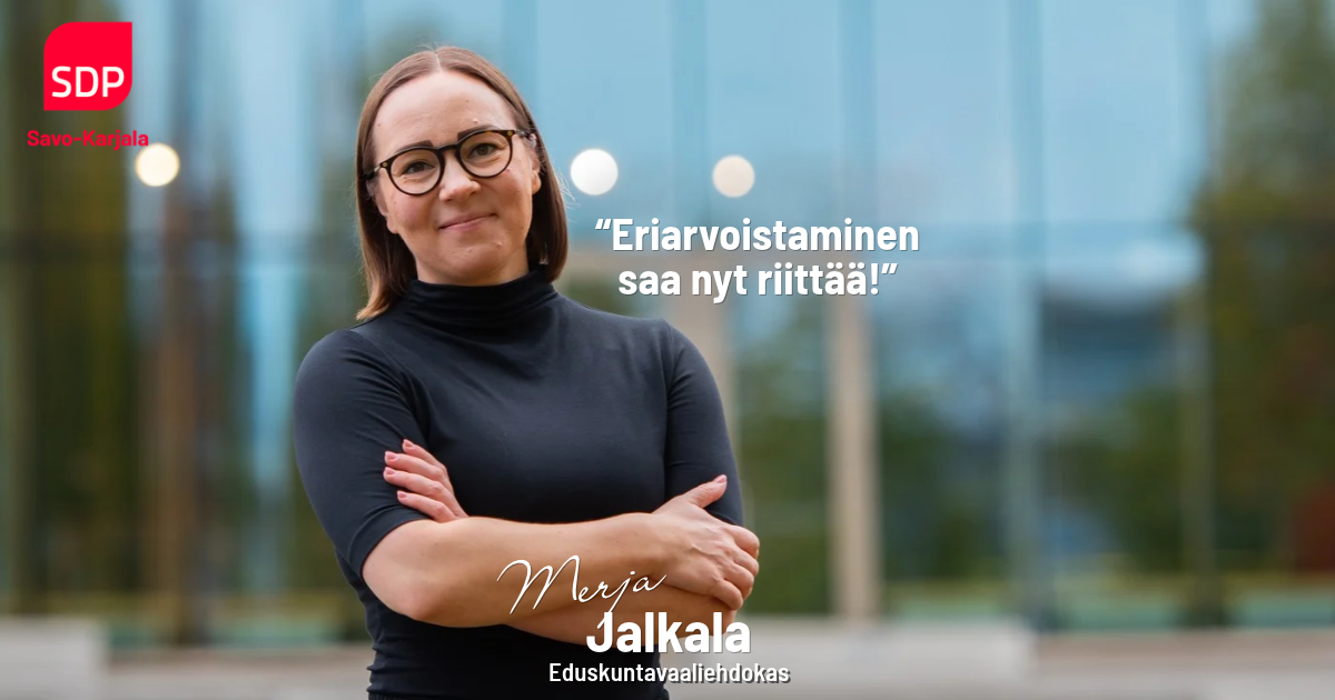 Eriarvoistaminen saa nyt riittää!